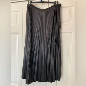 Ralph Lauren Black A-Line Pleated Skirt